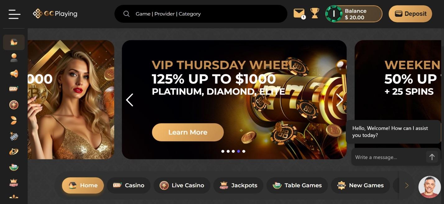 GC Playing Casino Image  1 - Homepage