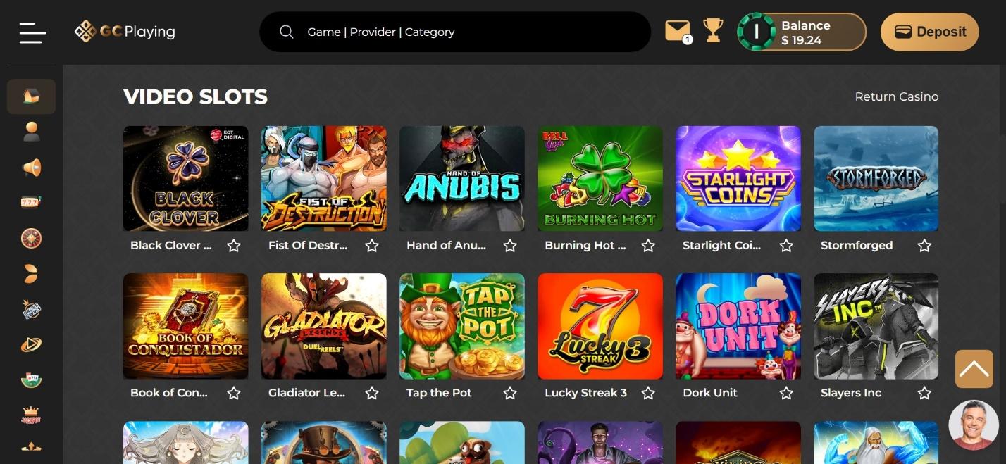 GC Playing Casino Image 3 - Slots