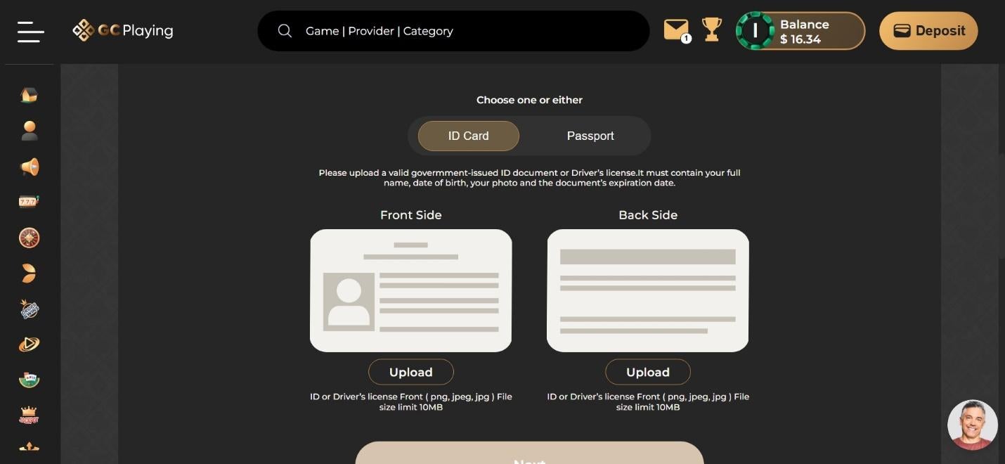 GC Playing Casino Image - Withdrawals